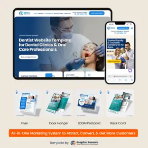 Dental-Website-bundle-With-Eddm,Flyer,Rack-card-,Door-Hanger