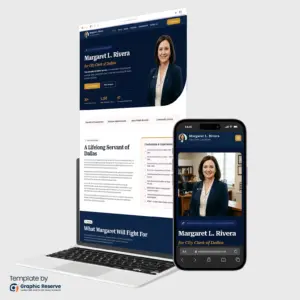 City Clerk Election Candidate Website Template