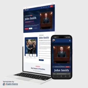 City Council Election Candidate Website Template | WordPress Elementor Kit for Local Political Campaigns