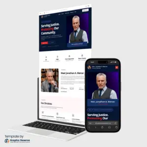 District Attorney Campaign Website Template
