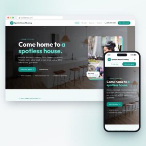 House Cleaning website design template