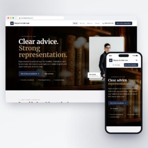 Law Firm website design template