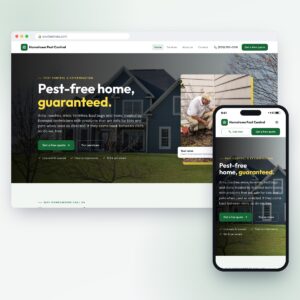Pest Control website design template