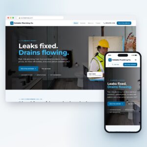 Plumbing website design template
