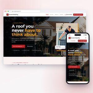 Roofing website design template