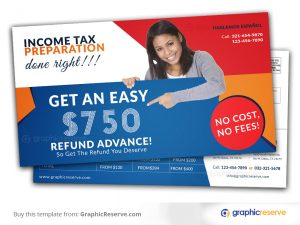 Tex Refund eddm postcard Template