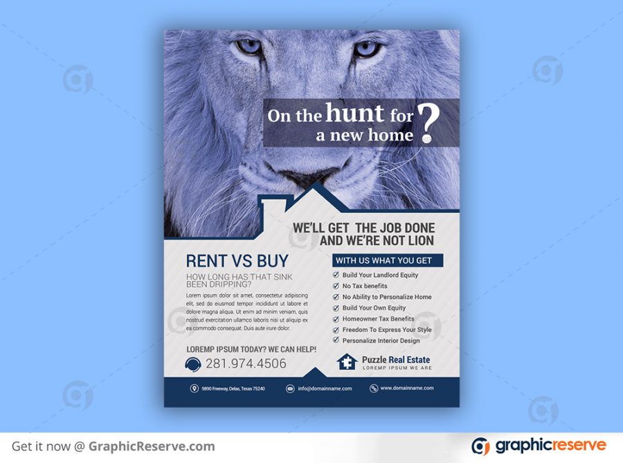 Creative Real Estate Flyer Design Sample Example