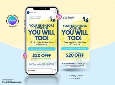 Cleaning Service Instagram Story Canva Banner_v04