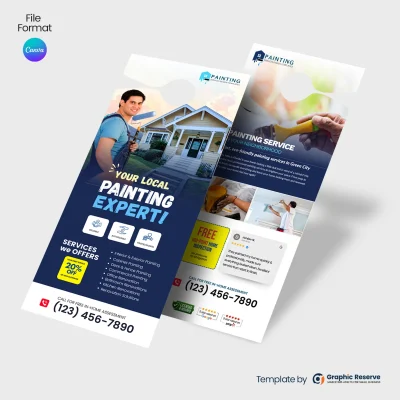 Commercial-Painting-Door-Hanger-Template 4.5x11