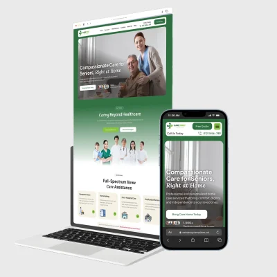 Private Duty Home Care Website Design Template