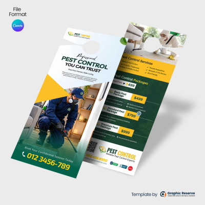 pest control door hanger Canva