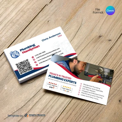 Custom Plumber-Business-Card-Template