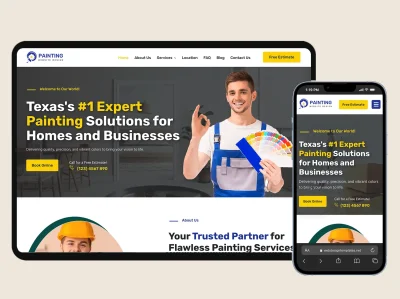 painting company website template